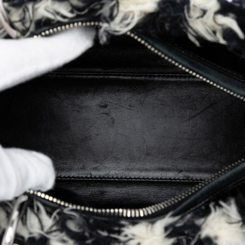 Medium Tweed Cannage Fringe Lady Dior - Image 4