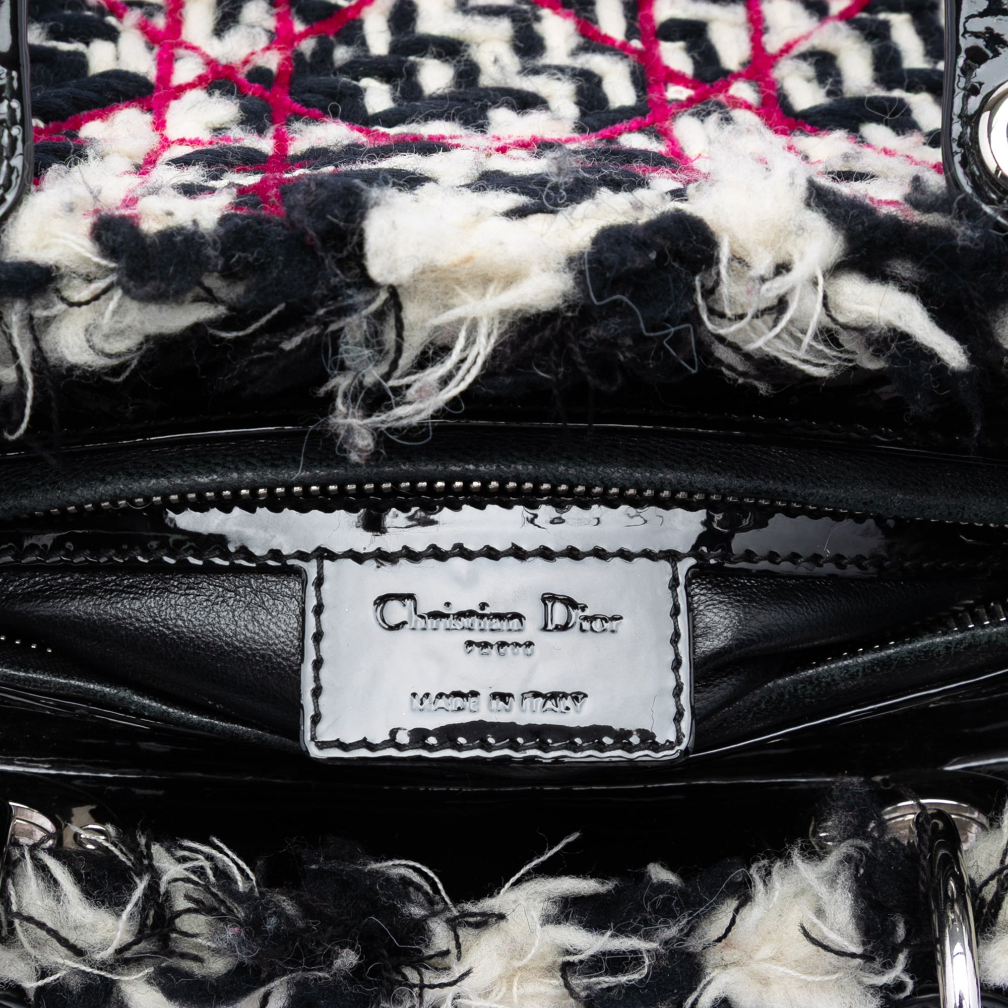 Medium Tweed Cannage Fringe Lady Dior - Image 5