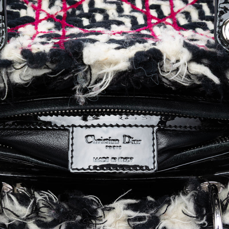 Medium Tweed Cannage Fringe Lady Dior - Image 5