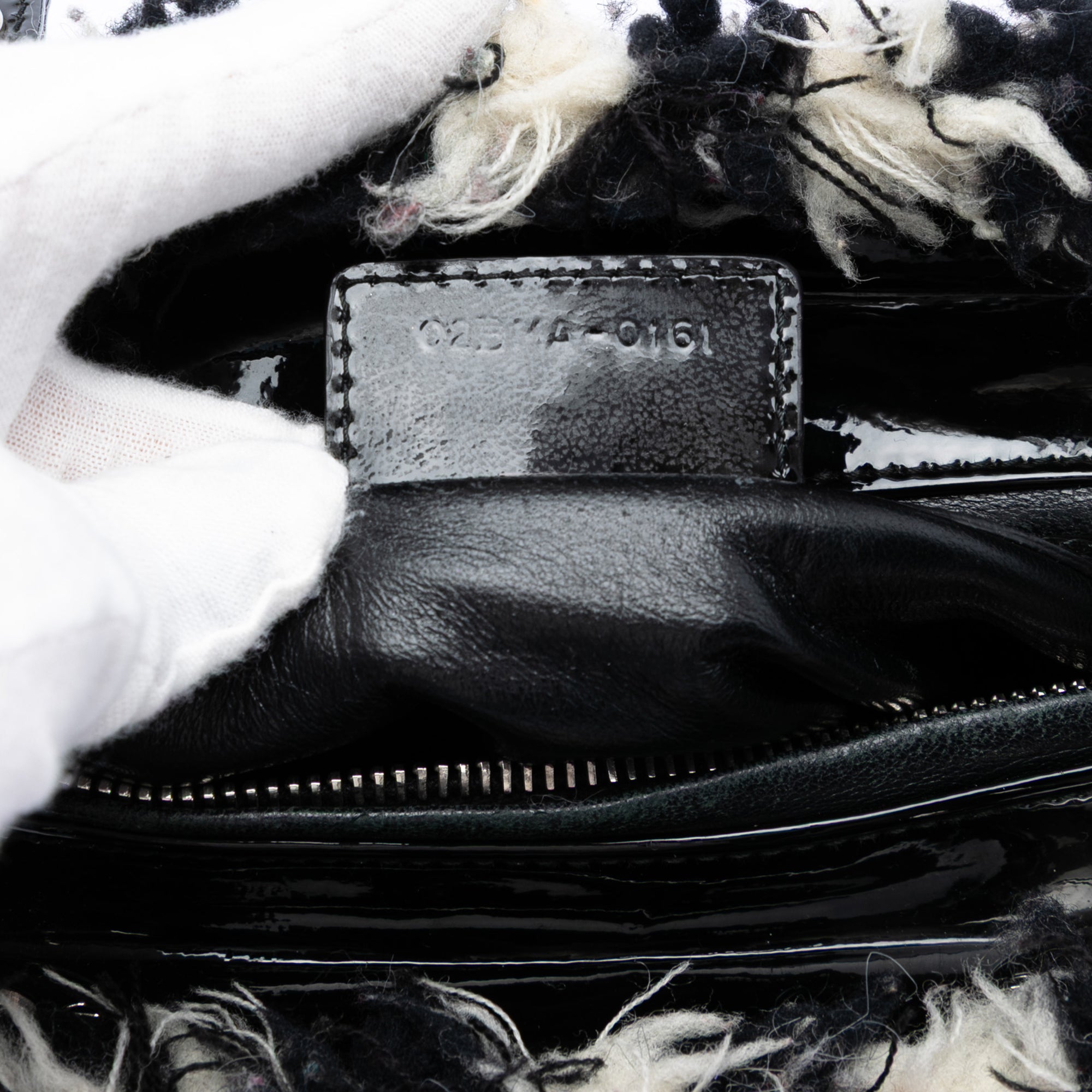 Medium Tweed Cannage Fringe Lady Dior - Image 6