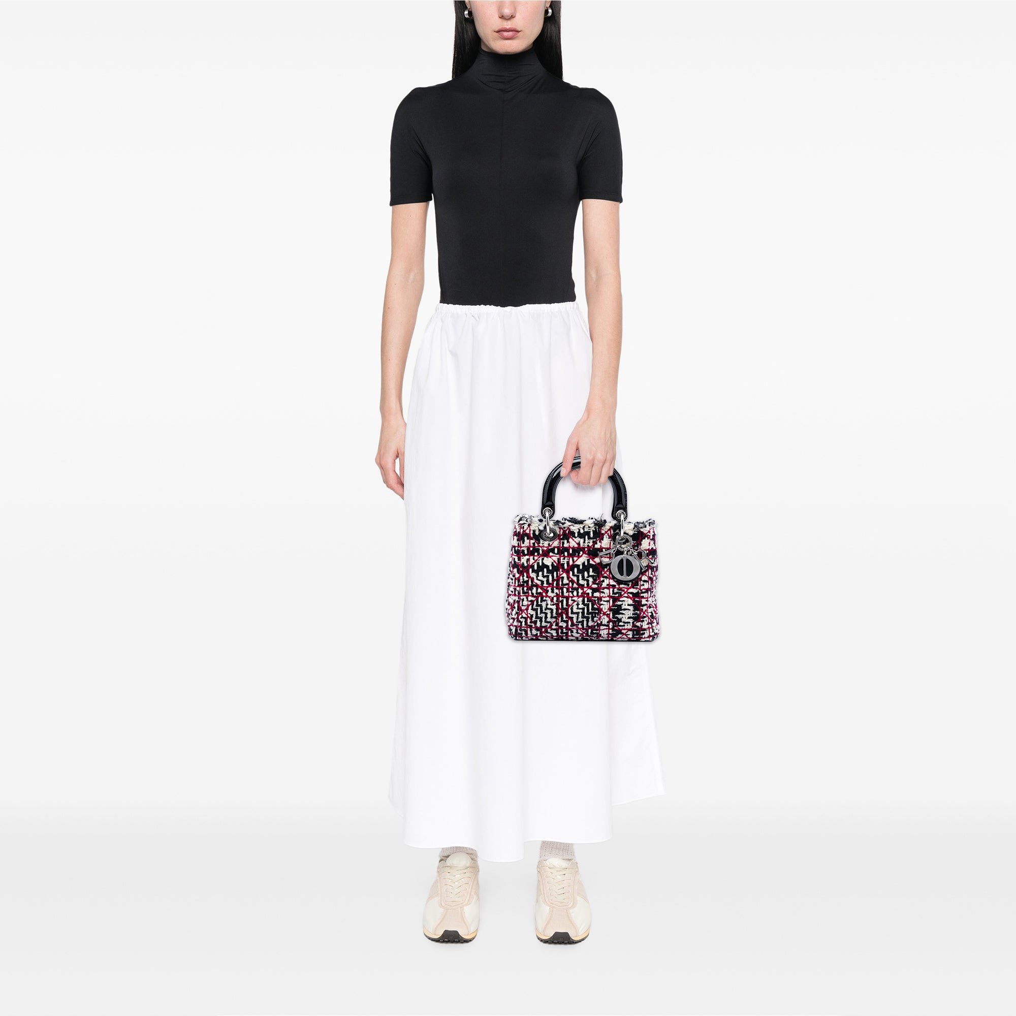 Medium Tweed Cannage Fringe Lady Dior - Image 7