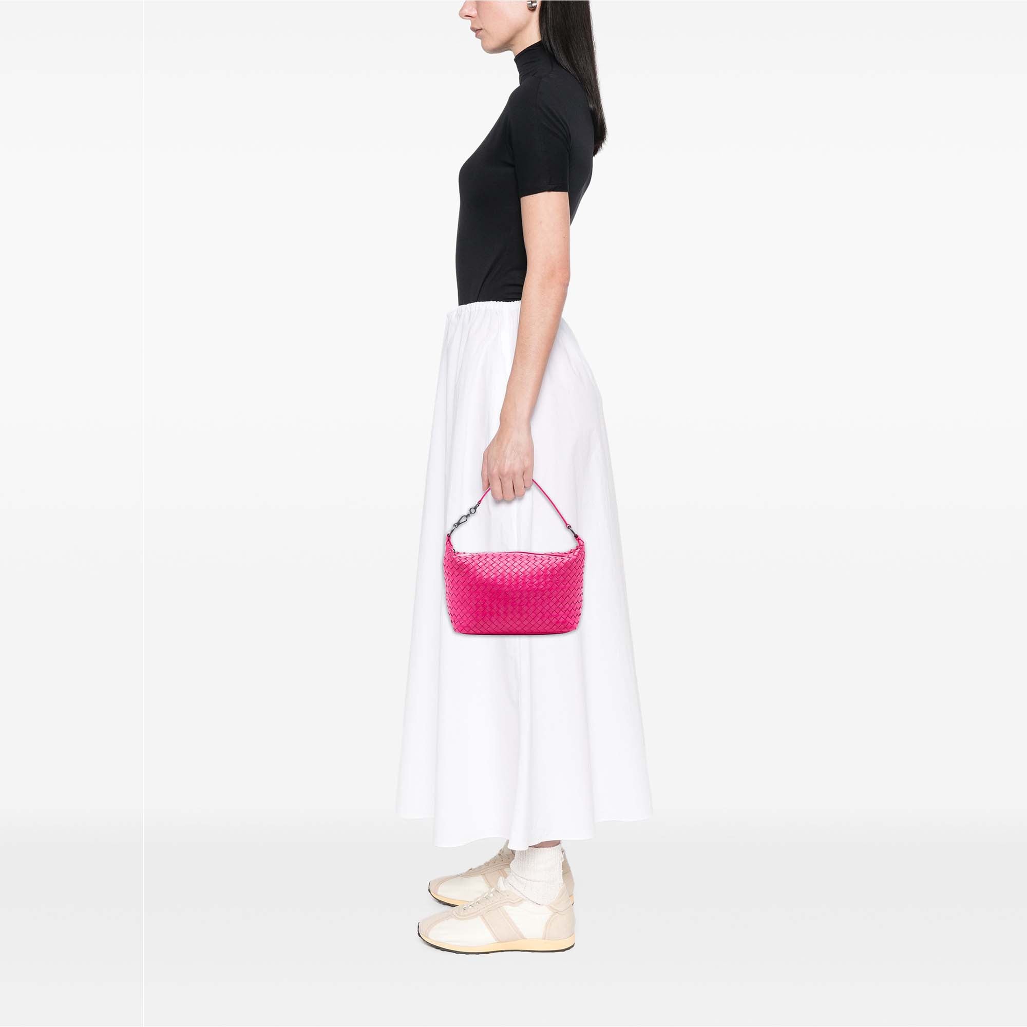 Small Nappa Intrecciato Shoulder Bag - Image 7