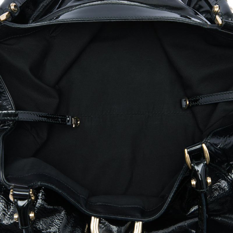 Patent Abbey D Ring Shoulder Bag - Image 4