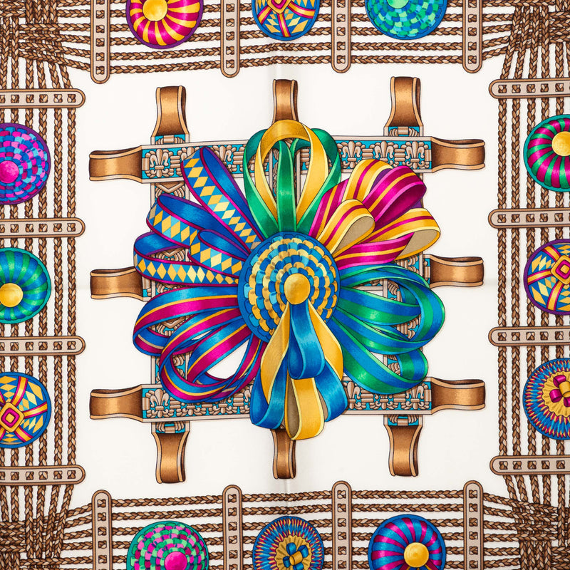 Les Rubans du Cheval Silk Scarf 90 - Image 2