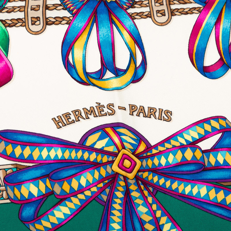 Les Rubans du Cheval Silk Scarf 90 - Image 4