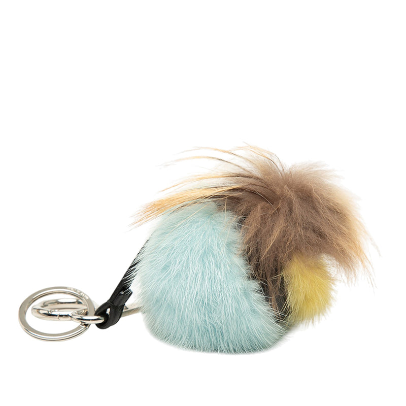 Tricolor Fur Monster Bug Key Chain and Bag Charm - Image 2