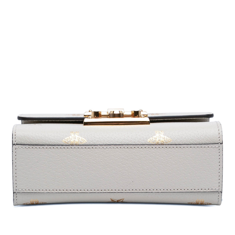 Small Leather Bee Star Padlock Crossbody - Image 3
