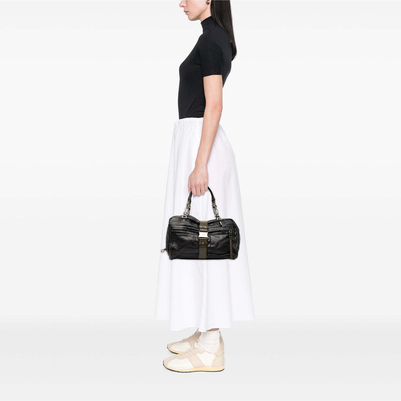 Bicolor Leather Laura 33 Handbag - Image 7