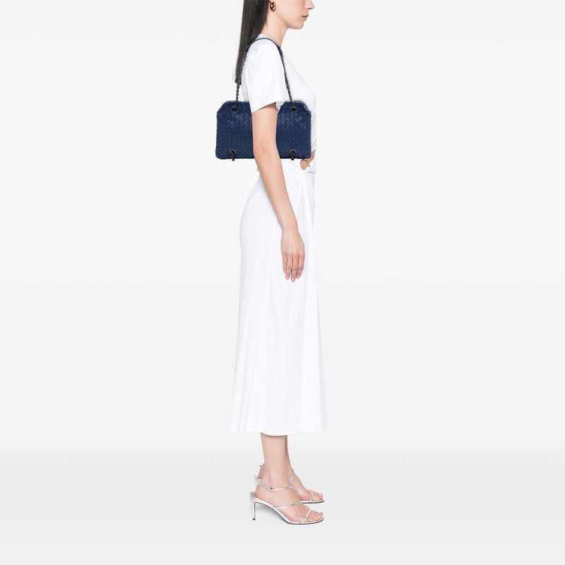 Nappa Intrecciato Duo Shoulder Bag - Image 8