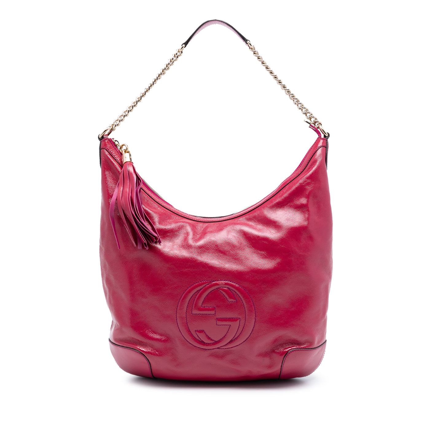 Patent Soho Shoulder Bag - Image 1