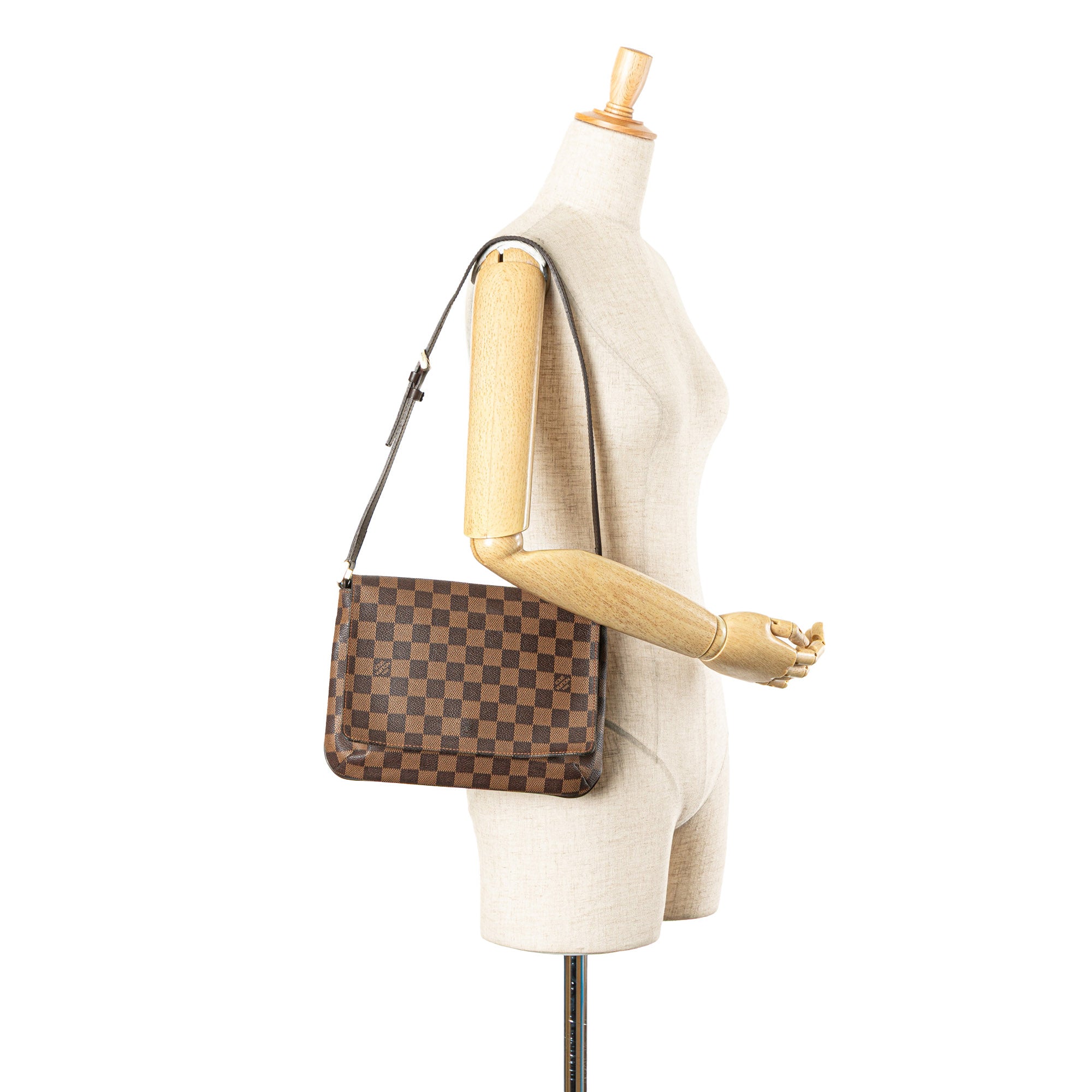 Damier Ebene Musette Tango Short Strap - Image 11