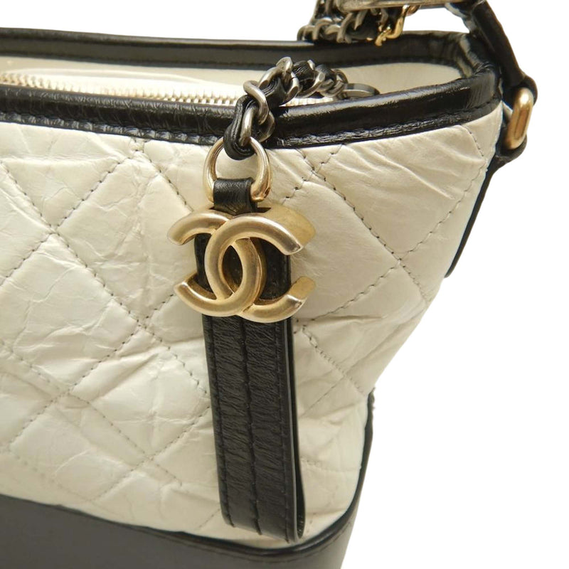 Medium Bicolor Quilted Aged Calfskin Gabrielle Hobo - Image 18