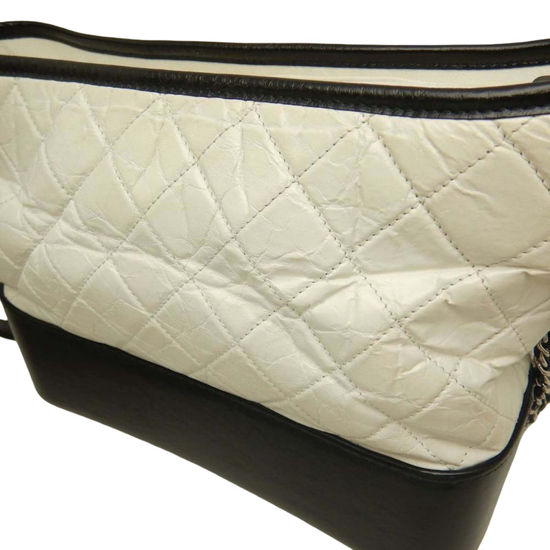 Medium Bicolor Quilted Aged Calfskin Gabrielle Hobo - Image 9