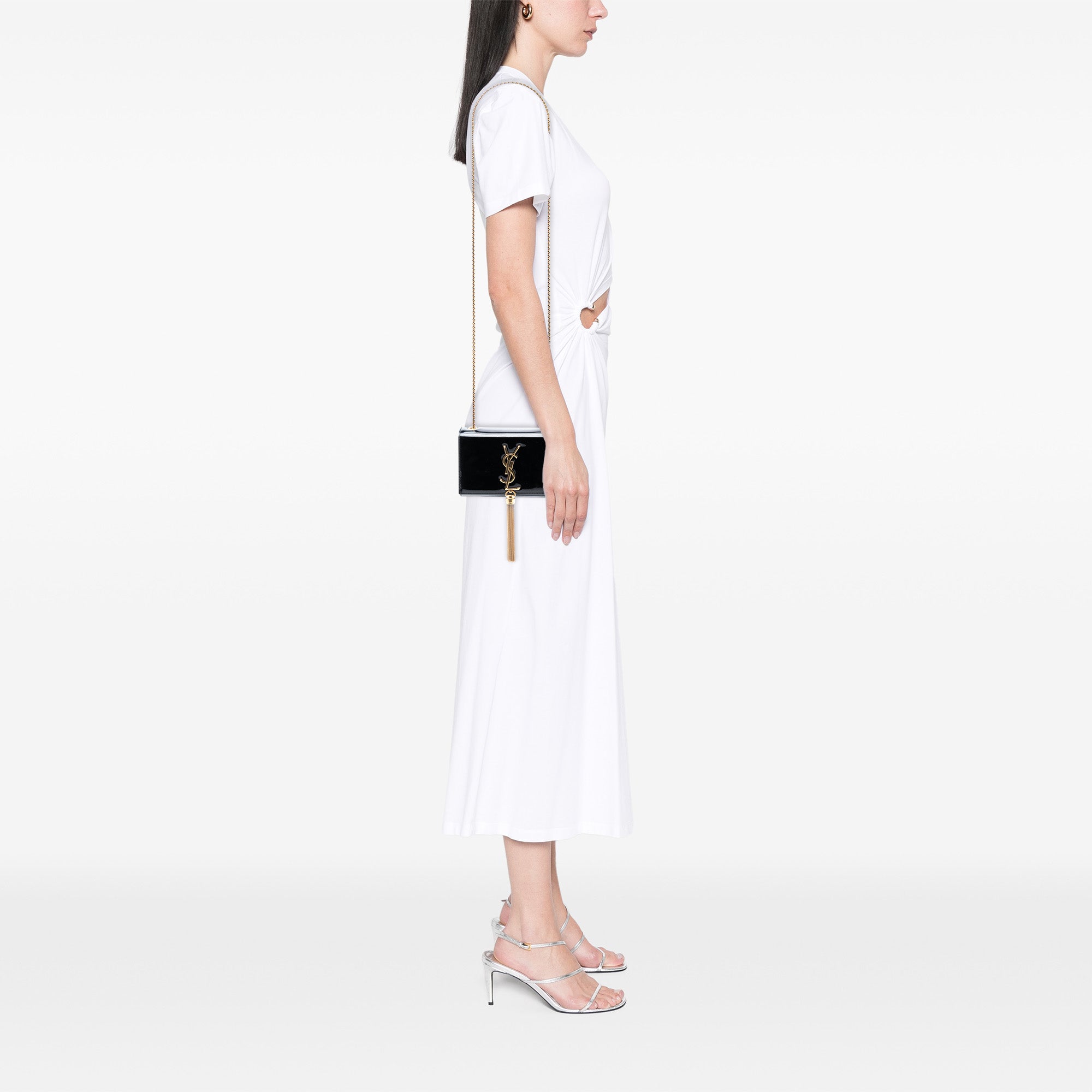 Small Patent Monogram Kate Tassel Crossbody - Image 7