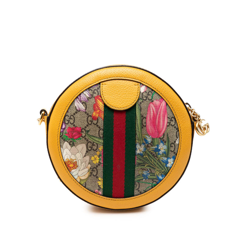 Mini GG Supreme Flora Ophidia Round Crossbody - Image 2