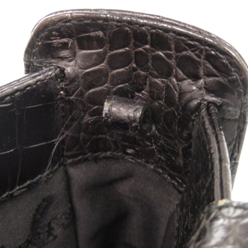 Croc Embossed Leather Vara Satchel - Image 10
