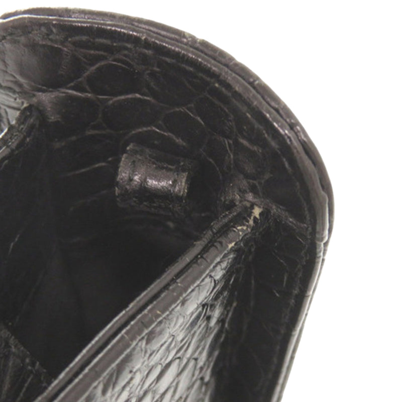 Croc Embossed Leather Vara Satchel - Image 11