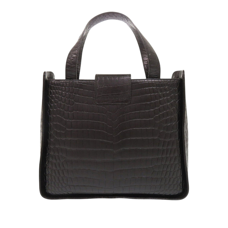 Croc Embossed Leather Vara Satchel - Image 2