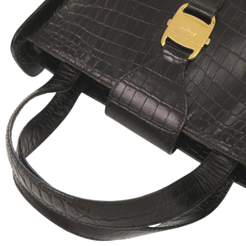 Croc Embossed Leather Vara Satchel - Image 26
