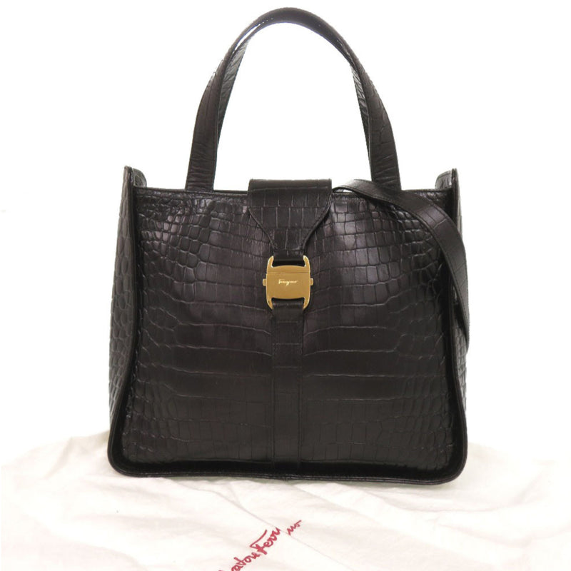 Croc Embossed Leather Vara Satchel - Image 28