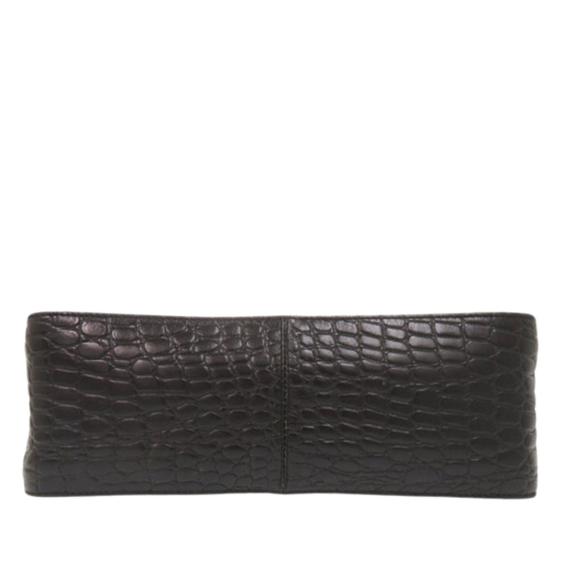 Croc Embossed Leather Vara Satchel - Image 3