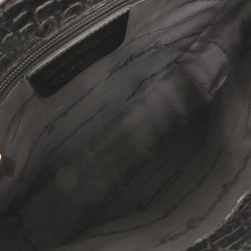 Croc Embossed Leather Vara Satchel - Image 4
