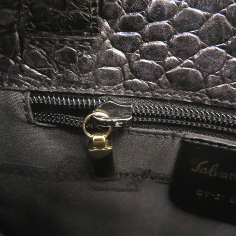 Croc Embossed Leather Vara Satchel - Image 6