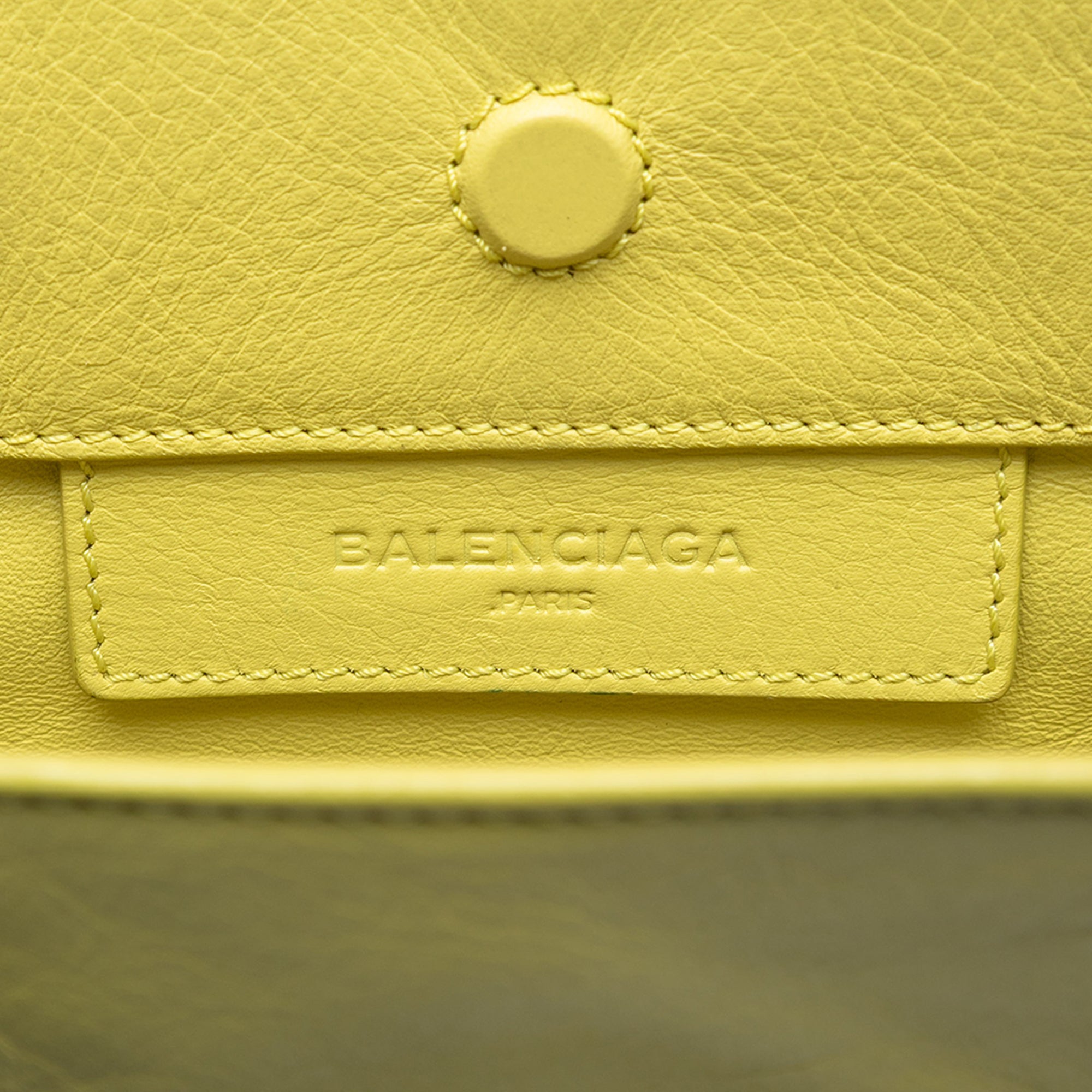 Mini Bicolor Leather Papier A4 Zip Around Tote - Image 5