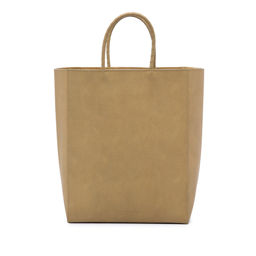 Small Raw Paper Calfskin Tote - Image 1