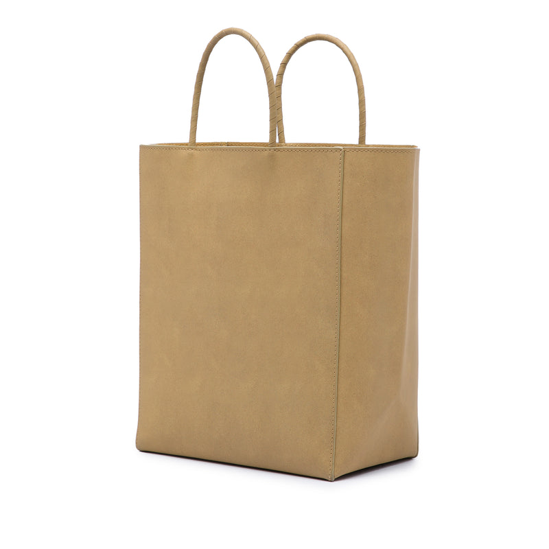 Small Raw Paper Calfskin Tote - Image 2