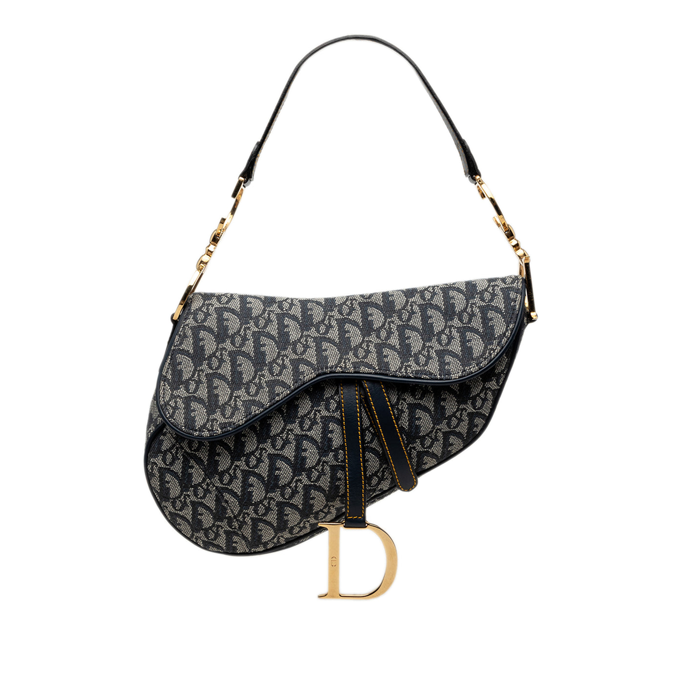 Oblique Canvas Saddle Bag - Image 1