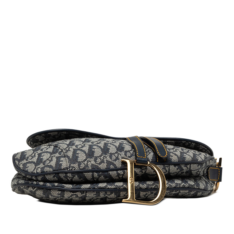 Oblique Canvas Saddle Bag - Image 3