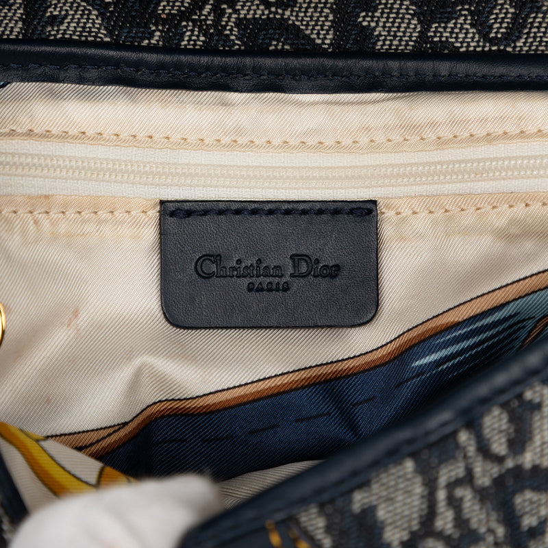 Oblique Canvas Saddle Bag - Image 5