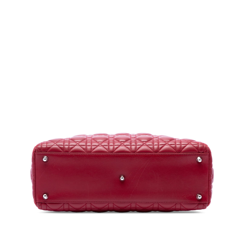 Large Lambskin Cannage Lady Dior - Image 3