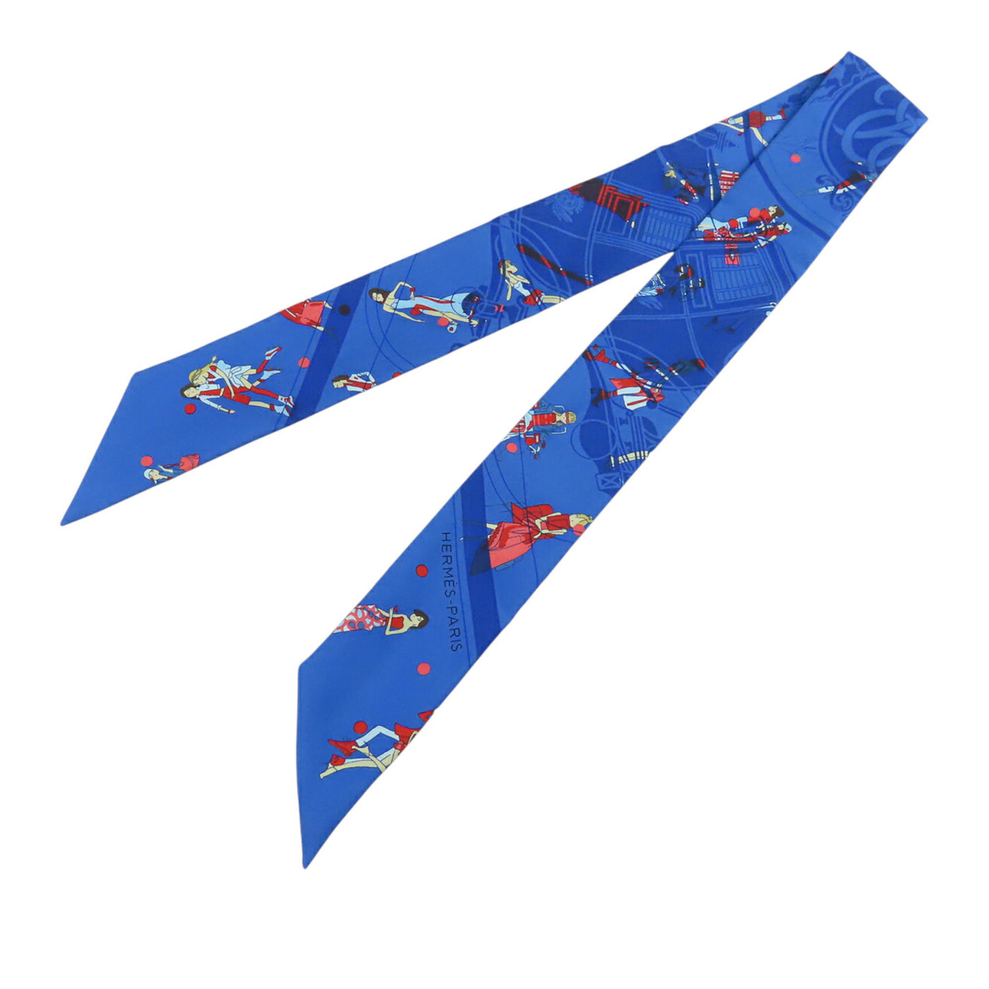 Ex Libris Les Parisiennes Silk Twilly Scarf - Image 1