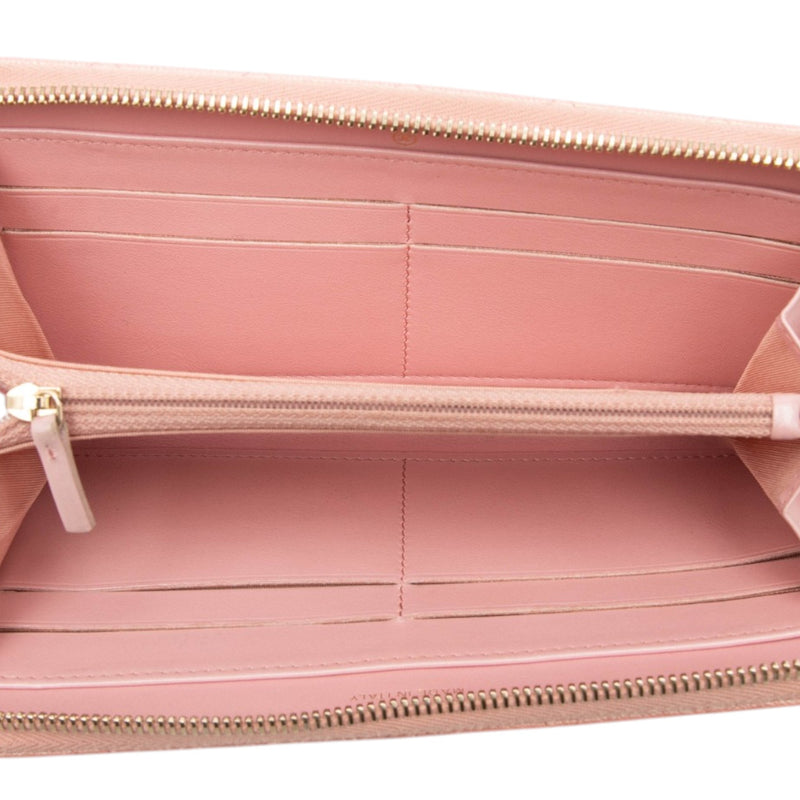 CC Quilted Caviar Zip Around Long Wallet - Image 4