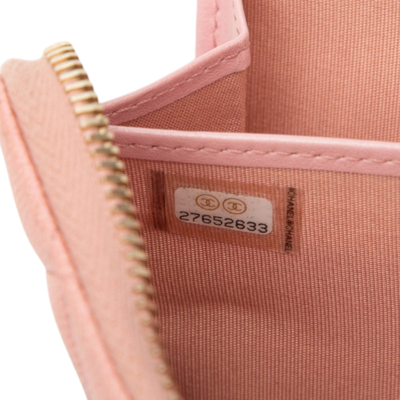 CC Quilted Caviar Zip Around Long Wallet - Image 7