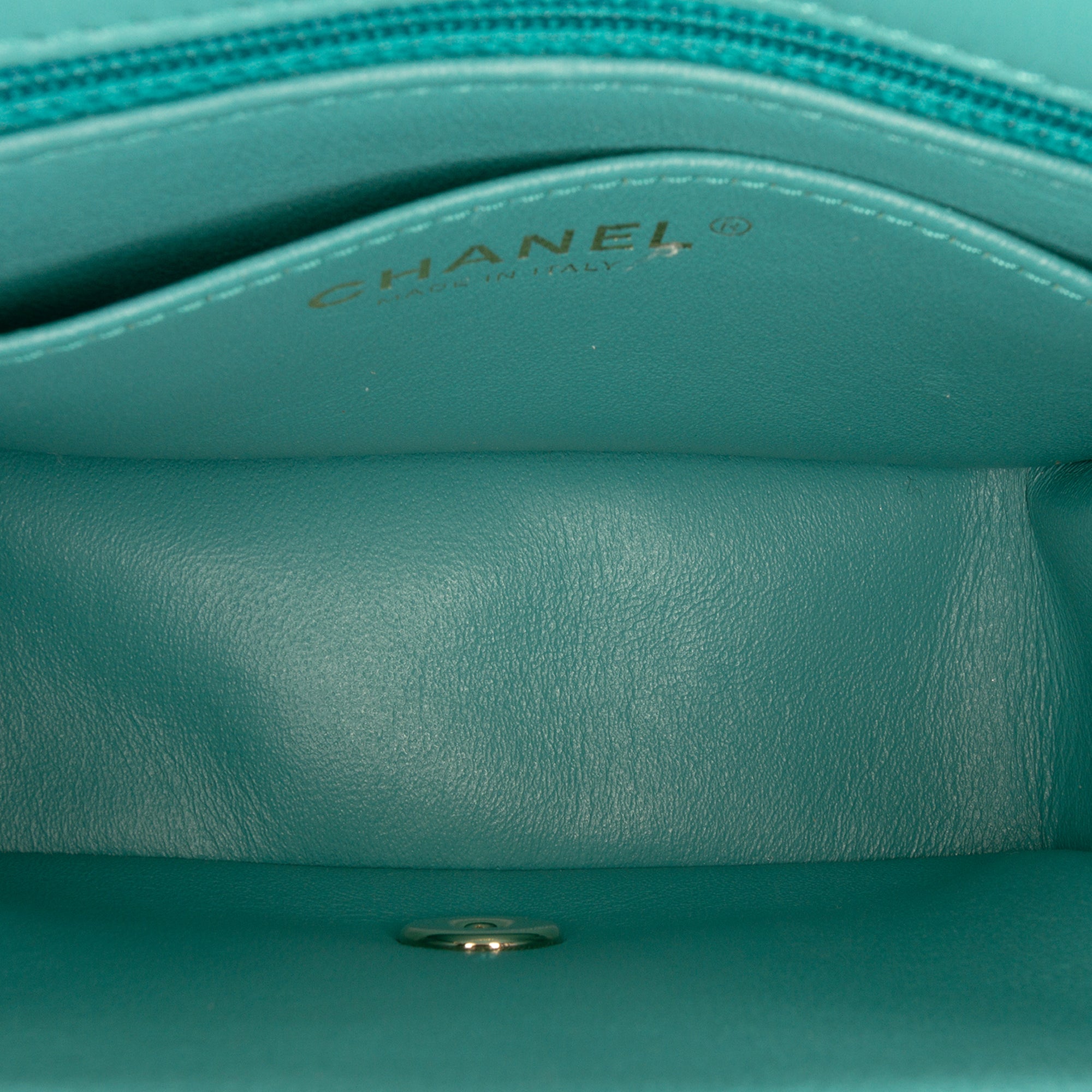 Mini Square Classic Lambskin Single Flap - Image 4