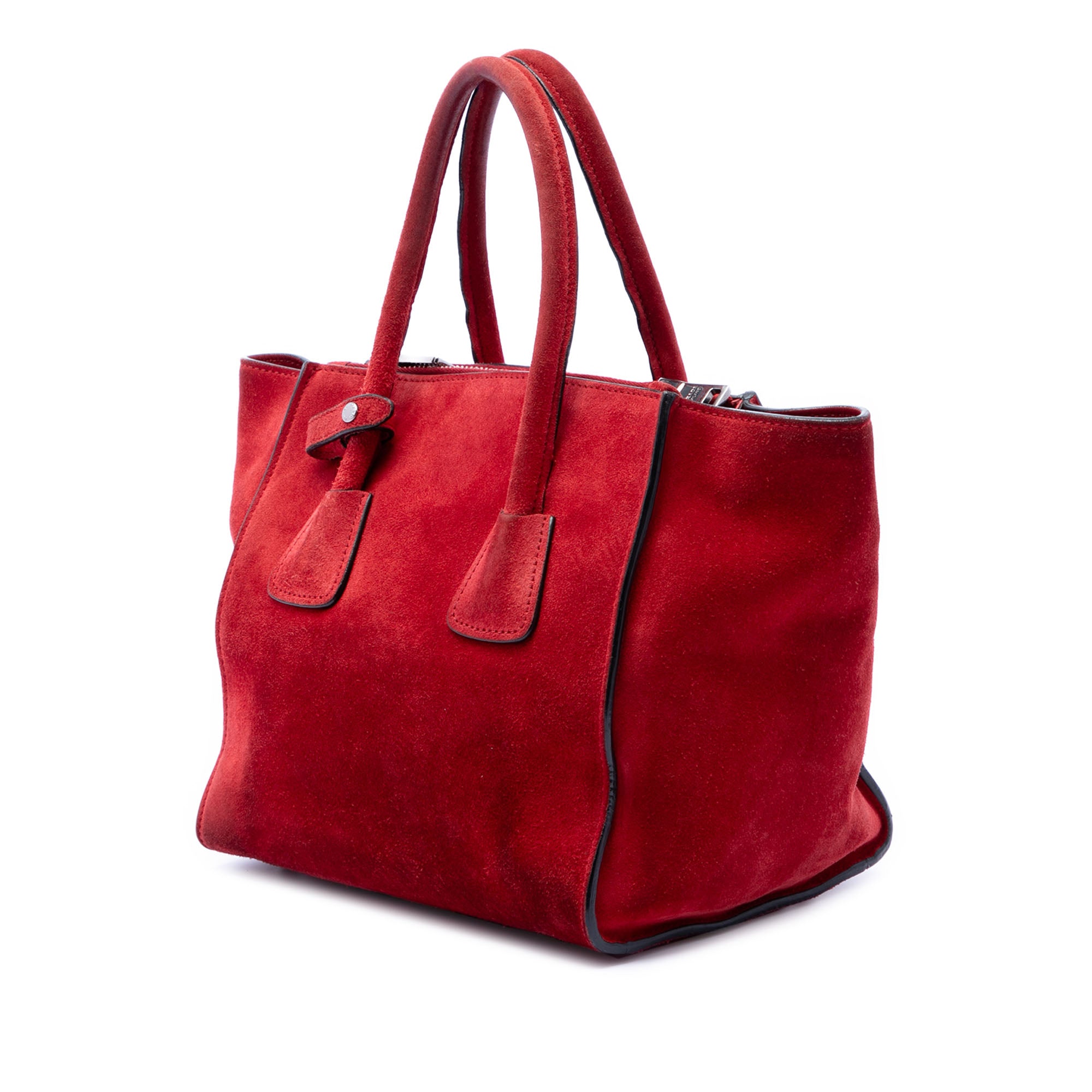 Small Scamosciato Twin Pocket Satchel - Image 2