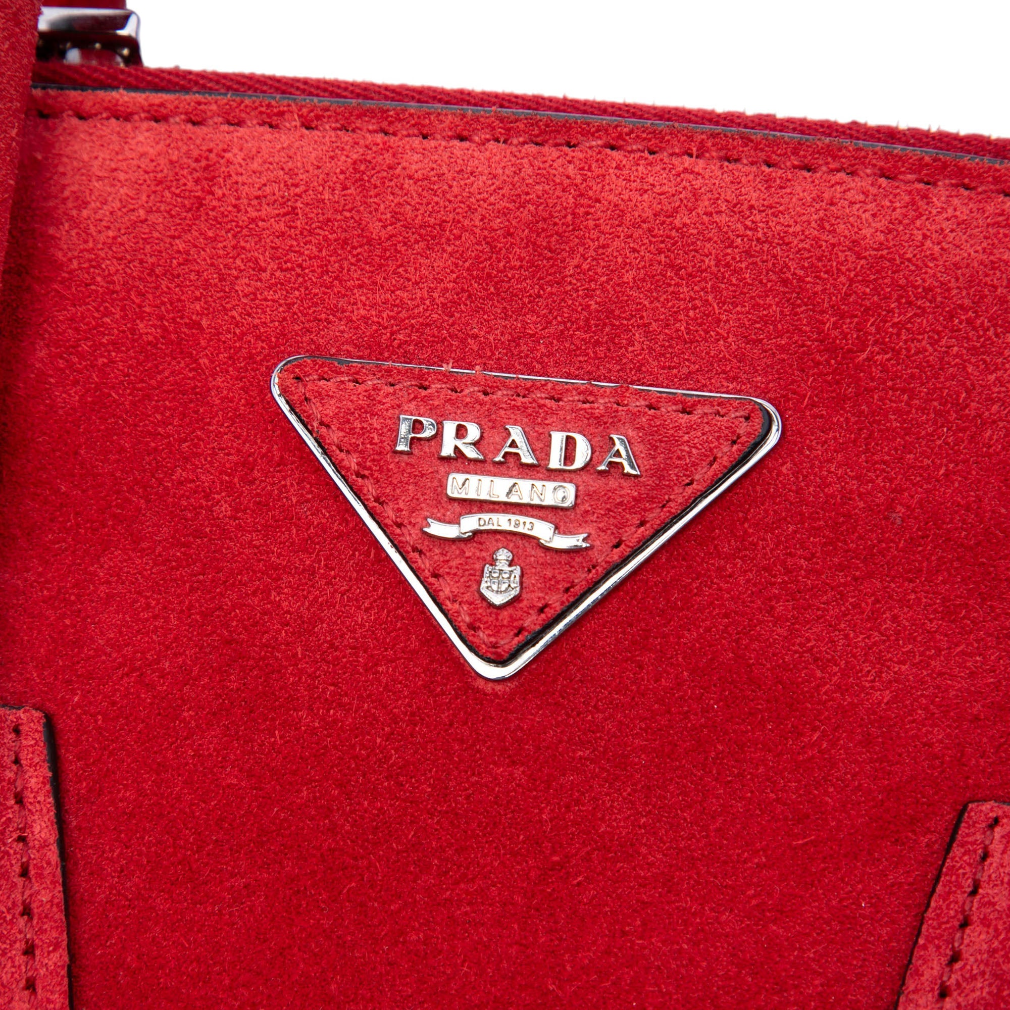Small Scamosciato Twin Pocket Satchel - Image 5