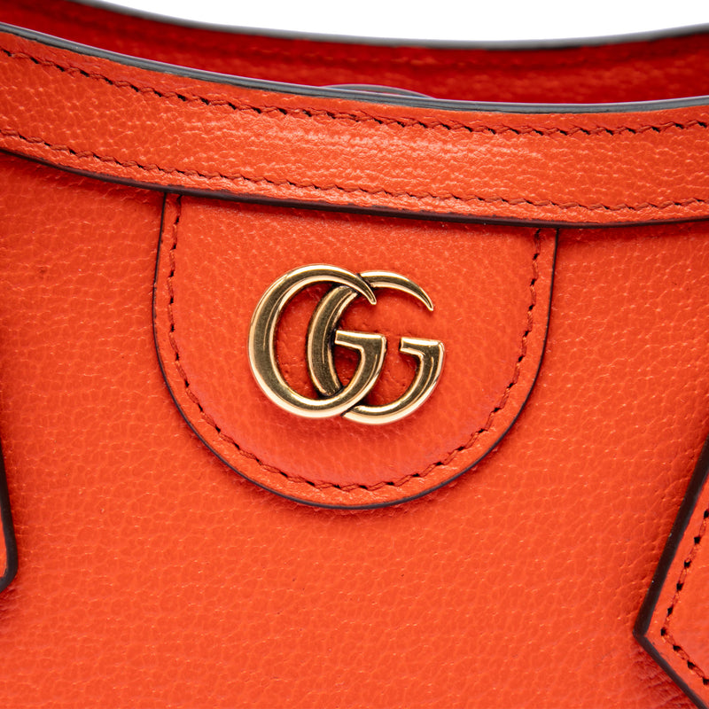 Small Calfskin Bamboo Diana Satchel - Image 5