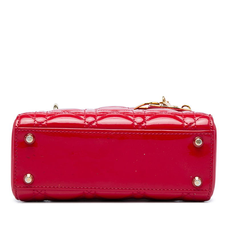 Mini Patent Cannage Lady Dior - Image 3