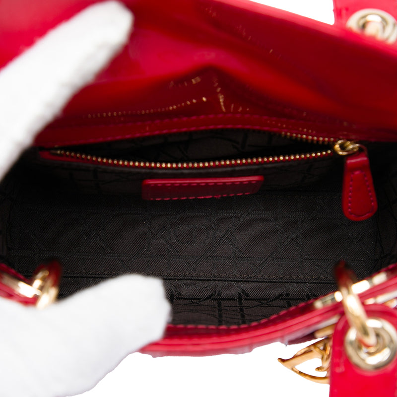 Mini Patent Cannage Lady Dior - Image 4