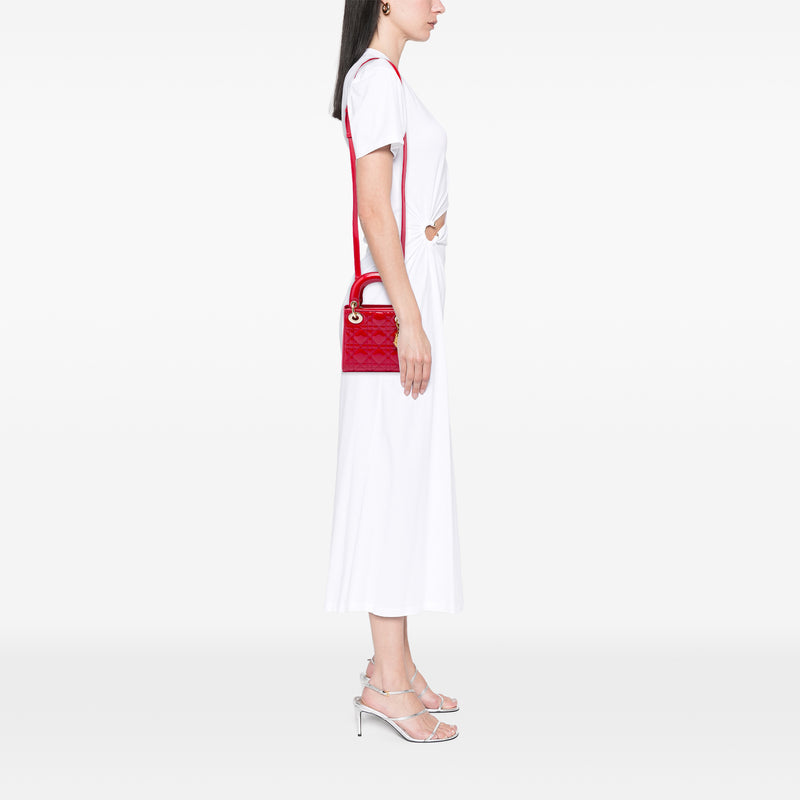 Mini Patent Cannage Lady Dior - Image 5