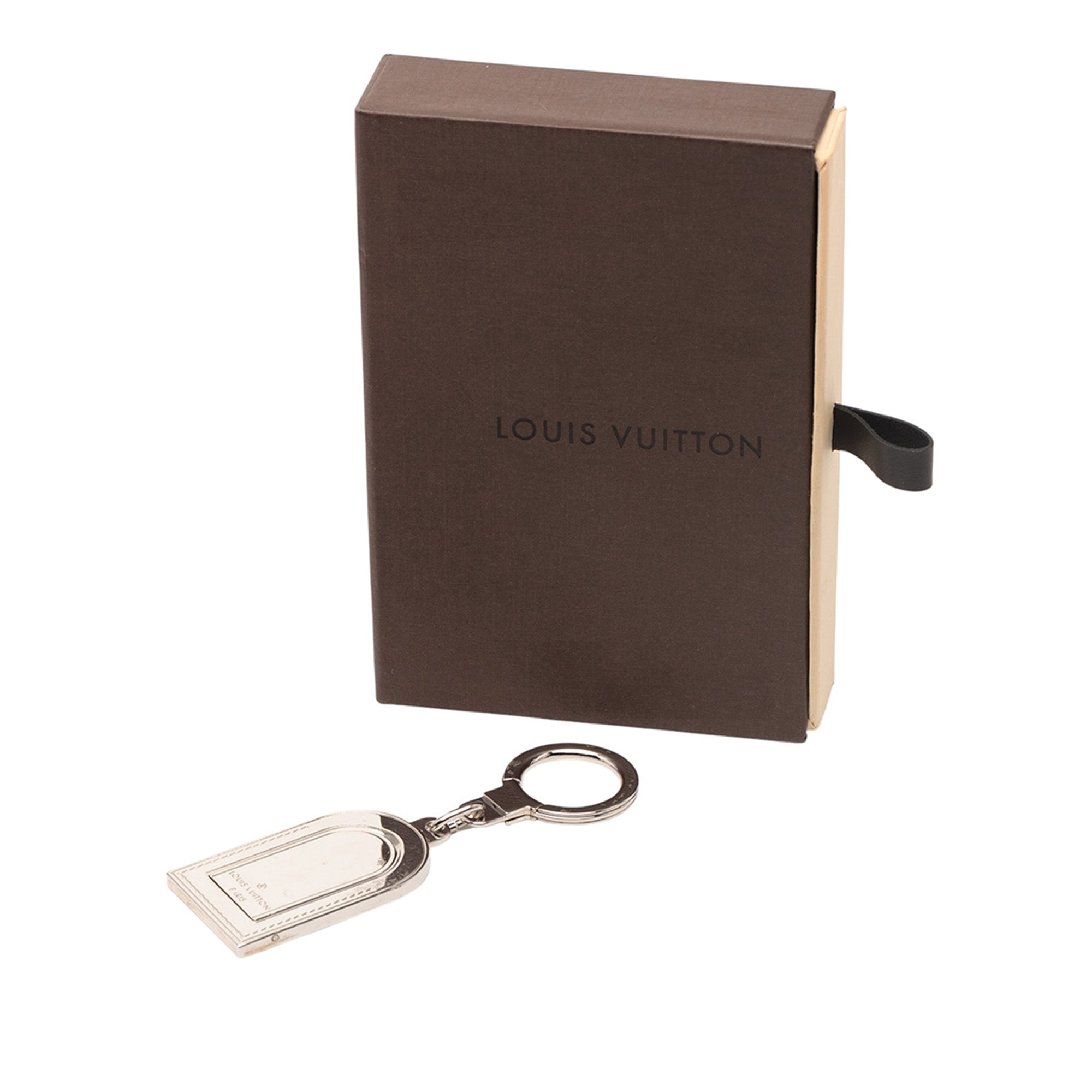 Silver Metal Luggage Tag Key Holder - Image 3