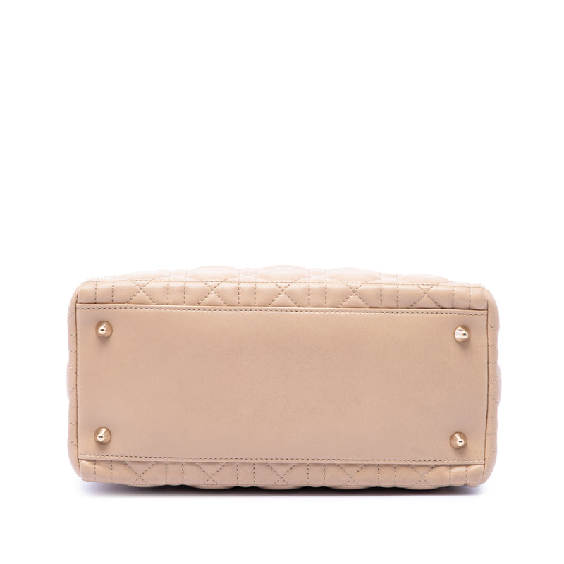 Medium Lambskin Cannage Bow Lady Dior - Image 3
