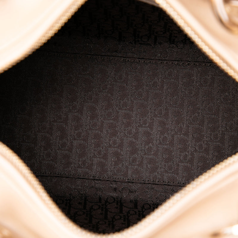 Medium Lambskin Cannage Bow Lady Dior - Image 4