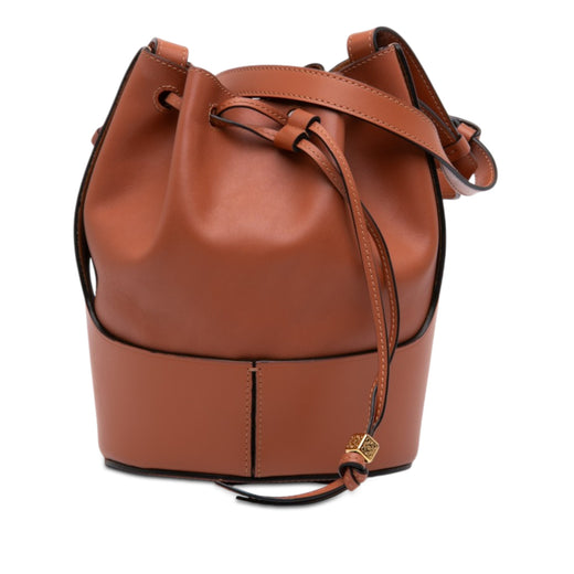 Small Leather Balloon Bucket Bag - Image 1