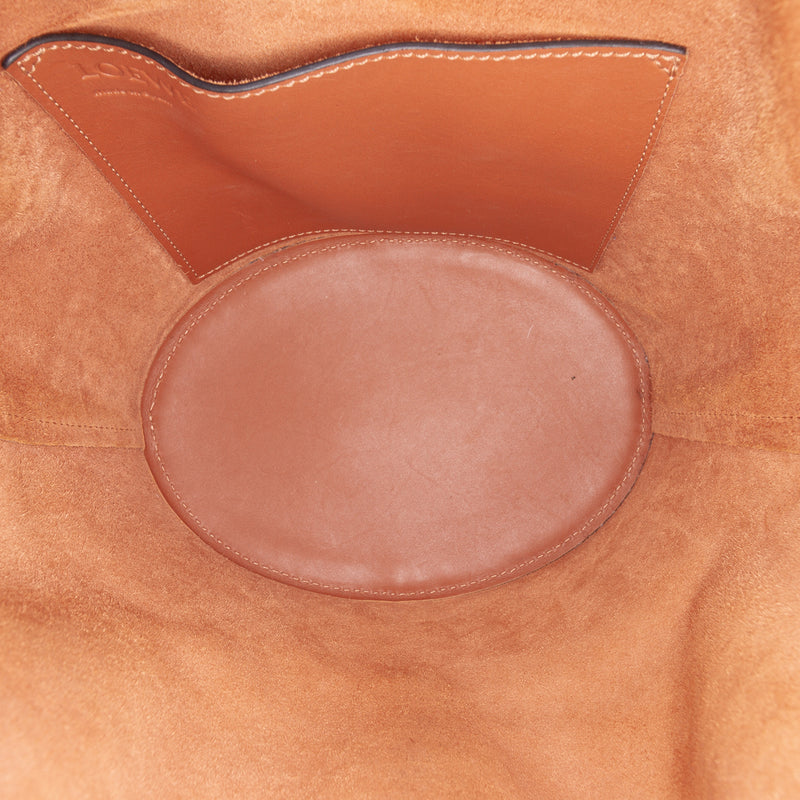 Small Leather Balloon Bucket Bag - Image 4