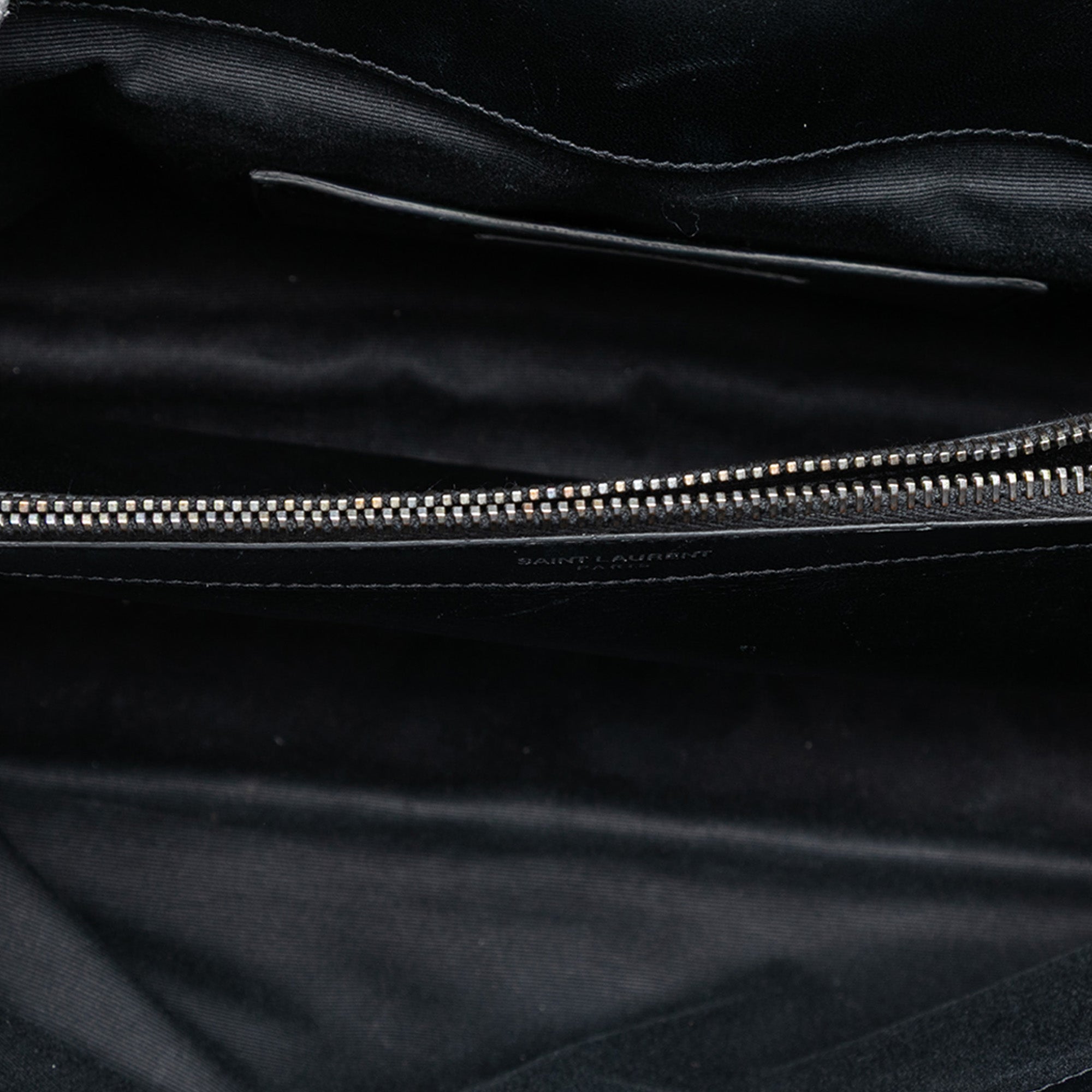 Large Croc Embossed Nubuck Monogram College Satchel - Image 4